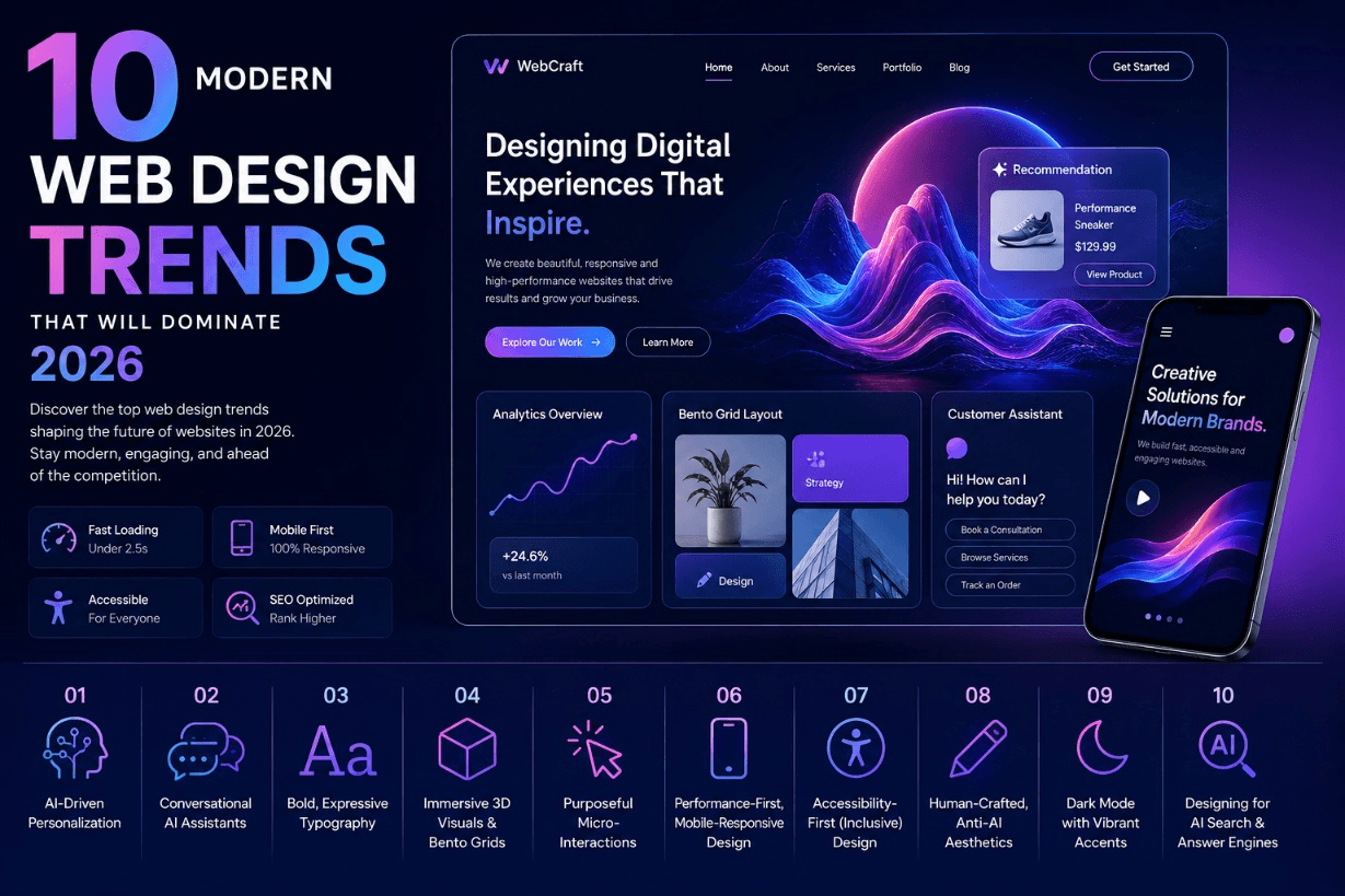 Local SEO in 2026: New Strategies for Small Businesses 10 Modern Web Design Trends That Will Dominate 2026